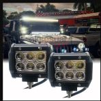 Offroad Sis Çalışma Lambası Turuncu Beyaz Cakar Modlu 12 Led 18w A+ İthal Ürün