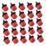 OFFSCH 100 Adet Kırmızı Ayarlanabilir Sulama Damlatıcısı 4/7mm Borular Için 8 Delikli Sprey Yağmurlama Kitleri Bahçe Çimleri Için