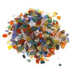 OFFSCH 2 Paket Tumbled Crystal Stones Doğal Çakıllar Akvaryum Balık Tankı Dekoru Ev İç Mekan Dekoratif Taşlar Benzersiz Renkli Akik