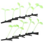 OFFSCH 40 Adet fasulye filizi saç tokası çim saç tokası okula dönüş saç fiyonkları bitki temizlemek Firkete kız hair pin çocuk saç tokası filiz klipleri kawaii saç klipleri plastik Green