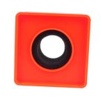 OFFSCH logo Fr Durmak ayakta Aksesuarlar haber muhabiri mikrofonu kare mikrofon işaretleri mikrofon röportajı mikrofon sahibi için mikrofon Profesyonel mikrofon küp mikrofon Orange