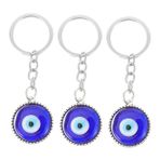OFFSCH Metal Anahtarlık Nazar Boncuğu Dekoratif Nazar Boncuğu Anahtarlık Bebek Okul Çantası Aksesuarı