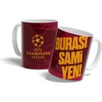 Offside Burası Sami Yen - Galatasaray Baskılı Kupa Bardak - 330 ml - 1 Adet - Bordo