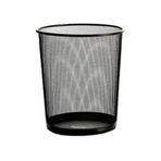 Ofica 26x22x28 cm Çöp Kovası Metal Perforeli Yuvarlak Siyah Fts-30s Fx