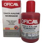 Ofica FMM-06K Kırmızı 100ml Tahta Kalem Mürekkebi