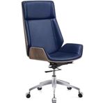 Ofis Koltuğu, Ofis Koltuğu Deri Tabanlı Döner Ofis Koltukları Tekerlekler Arka Ofis Mobilyası Sandalye, Stil 3-Tek Boyut,Style 3-One Size
