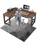 Ofis Koltuğu Paspası Halı Zemin için 100 x 120 cm Kaymaz Koruyucu Oyun Sandalyesi Masaları ve Ev için Düşük ve Kazık Yok Halı Kaplı Zeminler Korur