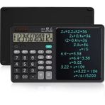Ofis Kullanimi Igin Yazi Tahtasi ile Bir Elektronik Hesap Makinesinde LCD Yazma Tableti 2 ile 12 Haneli Bilimsel Hesap Makinesi - Siyah