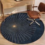 Ofis oyun sandalyesi matı, halı, sert ahşap, zemin koruyucu, yuvarlak, 140 cm, masa matı, çok amaçlı halı, ev ofis için, dayanıklı, kaymaz tasarım