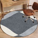 Ofis oyun sandalyesi matı, halı, sert ahşap, zemin koruyucu, yuvarlak masa sandalyesi matı, çok amaçlı zemin halısı, 140 cm çap, ev, ofis ve oyun kurulumu için ideal