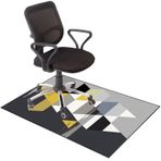 Ofis sandalyesi matı, 100 x 120 cm, oyun sandalyesi matı, kaymaz zemin koruyucu, sert ahşap, tekerlekli sandalyeler için, ağır hizmet tipi zemin kaplaması, ev ve ofis kullanımı.