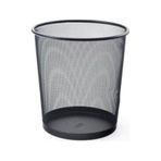 Ofis Tipi Çöp Kovası Büro Çöp Kutusu File Metal Hafif Çöp Kovası 12 Litre Lvstory Siyah