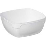 Ofis Turka Kristal Kare Kase Beyaz 300 ml - 12 Adet