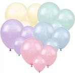 Ofis Turka Makaron Karışık Renklerde 10 Lu latex Balon Küçük Boy