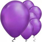 Ofis Turka Mirror Krom Balon Mor Renk 6 Adet