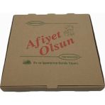 Ofis Turka Pizza Kutusu Kraft - Kahverengi 100'Lü. 26X26