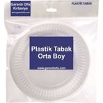Ofis Turka Plastik Tabak Orta Boy 19cm (100 lü Paket)