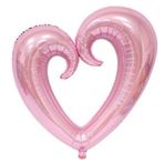 Ofis Turka Şekilli Kalp Pembe Renk Folyo Balon