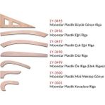 Ofis Turka Taba Plastik Riga Cetvel Takım 7 Parça