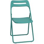 Ofis ve Bahçe için Taşınabilir Katlanır Sandalye - Saplı Basit Konferans Koltuğu Hafif ve Kompakt Tasarım İç/Dış Mekan Kullanımı - Mavi (Boyut: 42 * 48 * 80 cm)