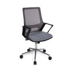 Ofisbazaar Lizz Gri Fileli Çalışma Koltuğu | Ergonomik Ofis Ve Ev Koltuğu Gri