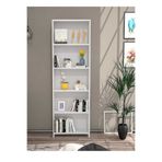 Ofisbazaar My Designe 5 Raflı Modern Kitaplık Beyaz