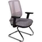 Ofisbazaar Up Fileli Misafir Koltuğu | Ergonomik Toplantı ve Bekleme Koltuğu Gri