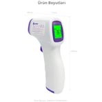 Ofisi Temassız Dijital Ateş Ölçer Termometre Tabanca, Hafızalı Kızılötesi Sensör, Bebek Çocuk Kullanımına Uygun, Ortam Nesne Mama Yemek Ölçümü, Pilli, Türkçe Kılavuz Türkçe Kutulu