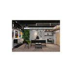 Ofisimi Cage 160 Cm Beyaz Çalışma Ofis Masa Takım (beyaz/siyah) Çok Renkli