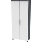 Ofisimi Tidy Boy Kapaklı Beyaz 189 cm Dolap (Lake Beyaz/antrasit)