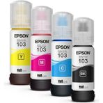Ofisomi Epson 103 Orjinal 4 Renk Mürekkep Seti - Renkli - Siyah
