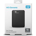 OfisPc WDBUZG0010BBK WD 1TB 2.5 Usb 3.0 Elements Siyah Harici Harddisk