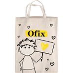 OFIX X-Plus Bez Torba Ofix Özel Baskılı 30 x 40 cm - Ekru