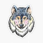 Öfkeli Kızgın Kurt Araba Sticker Oto Yapıştırması 18Cm S1