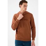 Oft Erkek Sweatshirt,Kahverengi L,8683504464916