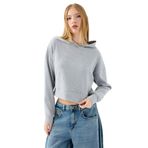 Oft Kadın Sweatshirt F2040620,Gri L