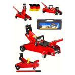 OG GERMANY STEEL ALMAN 2.5 Ton Arabalı Tekerlekli Hidrolik Timsah Kriko ÇANTALI MAX 380 MM KALDIRMA 3 YIL GARANTİ