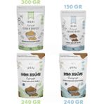 OG natural 4'lü Organik Bebek Bisküvisi Ve Bisküvi Tozu Seti +6 Ay 241 Gram Ve Üzeri İçerik
