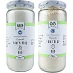 OG natural 540 g Organik Tam Pirinç Unu ve Tam Yulaf Unu Seti Bebekler İçin Ek Gıda
