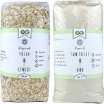OG natural Organik Yulaf Ezmesi Ve Organik Yulaf Unu Seti +6 Ay 500 gr Ve 650 gr Tahıllı Ek Gıda
