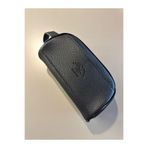 OGDO - Erkek Siyah Deri Portföy Clutch Traş Kozmetik Bakım ve Günlük El Çantası - Oval