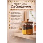 Ogeda Home, Mien Akasya Cam Kavanoz 1380 ml-Akasya Kapaklı Büyük Boy Kavanoz-Baharat, Bakliyat, Kahve Kavanozu