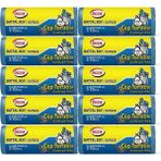Ögem Battal Boy Çöp Poşeti (75 x 90 Cm) 10 Lu Rulo x 10 Paket Çöp Torbası Mavi
