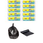 Ögem Battal Boy Çöp Poşeti 75x90 Cm 70 Lt 10'lu Rulo 10 Paket Siyah