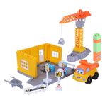 Ogi Mogi Toys 44 Parça Turuncu İnşaat Bloklar ve Vinç