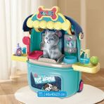 Ogi Mogi Toys Evcil Hayvan Oyun Seti Tekerlekli Çekçekli Sırt Çantası - Çok Renkli