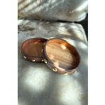 Ogia Concept Ginger Chocolate Ahşap Sunumluk Gold Kase 11 Cm ( Çerezlik - Lokumluk ) 2'li Set