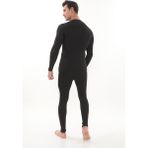 ogonline Erkek Içlik Alt Üst Takım Kışlık Şardonlu Sıcak Tutan Uzun Kollu - Siyah - L - XL