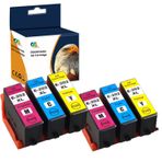 OGOUGUAN 202XL mürekkep kartuşları Epson 202 XL kartuşu için uyumlu Epson Expression Premium XP-6100 XP-6105 XP-6000 XP-6005 XP-6001 yazıcı (6 paket)
