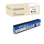 OGOUGUAN 970XL 971XL Mürekkep Kartuşları HP 970 XL 971 XL ile Uyumlu HP OfficeJet Pro X451DW X476dw X551dw X576dw (1 Cam Göbeği) için